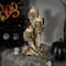 12" Triple Skulls Halloween Tea Light Candle Holder